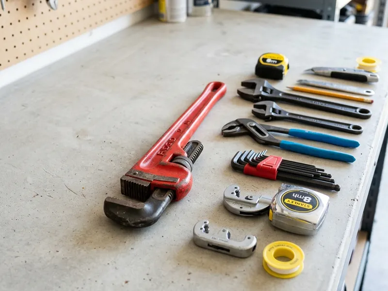 Professional plumbers in Delphos, IA equipped with top-tier tools for residential and commercial plumbing services.